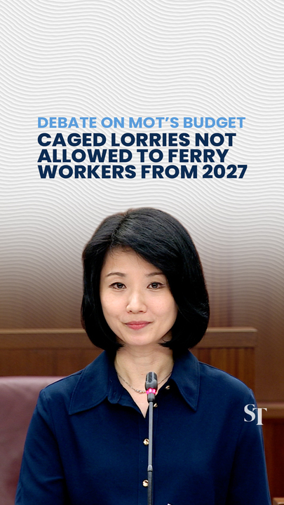 Singapore to ban use of caged lorries to transport workers in 2027