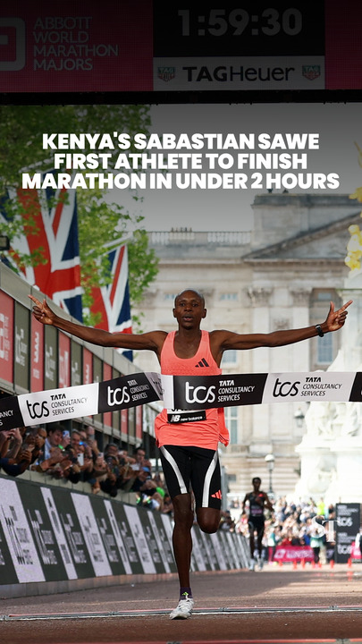 Kenya’s Sabastian Sawe makes history by running London Marathon in under 2 hours