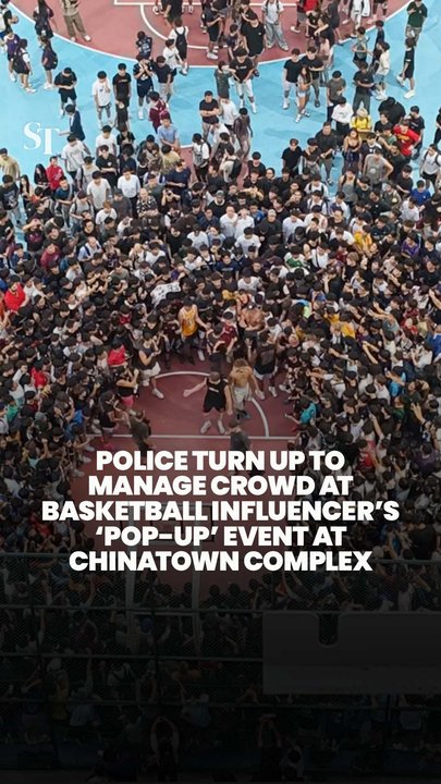 Police turn up to manage crowd at basketball influencer’s ‘pop-up’ event at Chinatown Complex