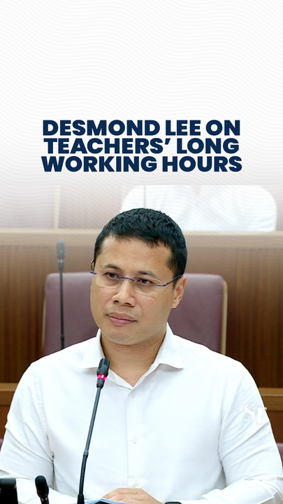 Teaching today is a lot more holistic: Desmond Lee on teachers’ long working hours