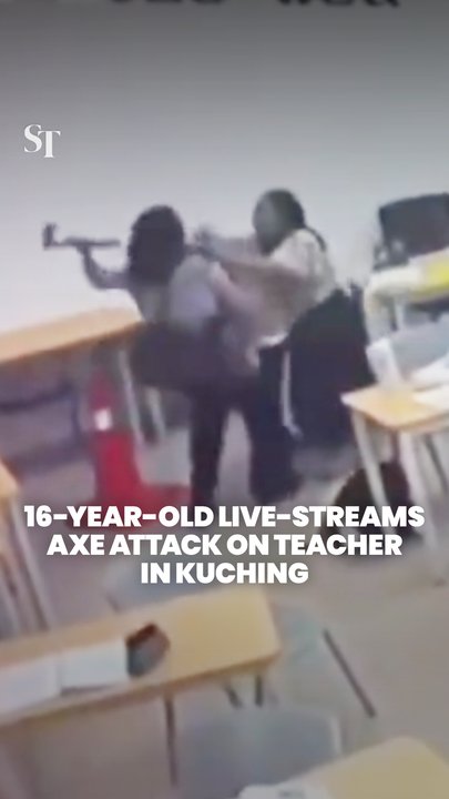 Teacher injured in Kuching school axe attack, 16-year-old student detained