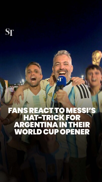‘We love him’: Fans react to Messi’s hat-trick for Argentina in their World Cup opener