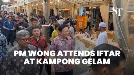 PM Wong se junta à Mass Iftar no Kampong Gelam