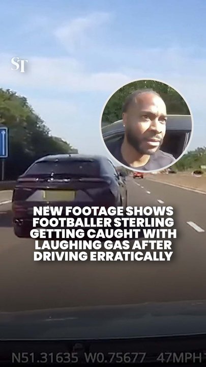 Newly-released footage shows arrest of ex-England winger Raheem Sterling