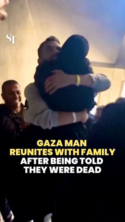 Gaza man reunites with family after being told they were dead