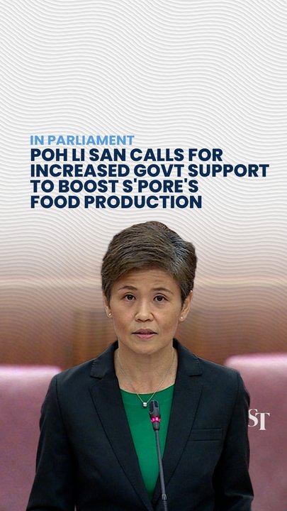 Poh Li San calls for increased Govt support to boost S'pore's food production