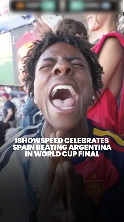 IShowSpeed reacts to Spain winning the World Cup in the most dramatic way