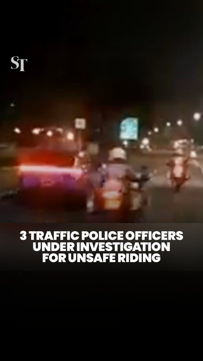 3 traffic police officers under investigation for unsafe riding