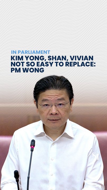 Gan Kim Yong, K Shanmugam, Vivian Balakrishnan not so easy to replace: PM Wong