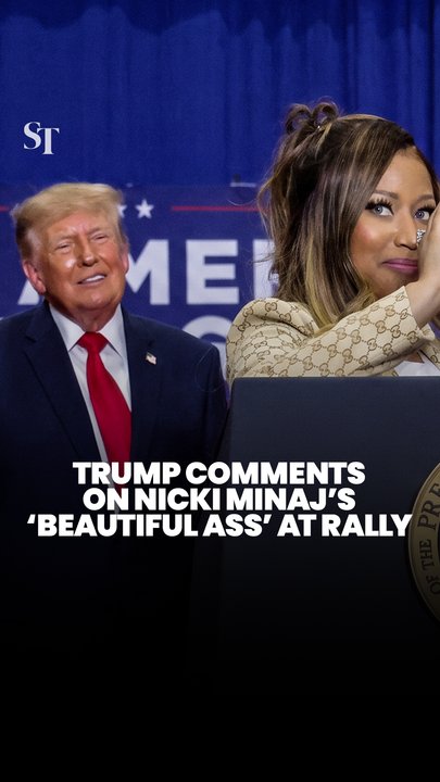Trump comments on Nicki Minaj’s ‘beautiful ass’ at Michigan rally, says it’s ‘hard to miss’