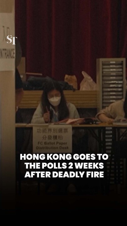 Hong Kong goes to the polls 2 weeks after deadly fire
