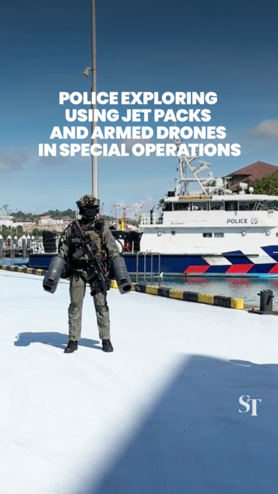 Singapore Police Force exploring use of jet packs, armed drones in special operations