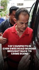 One of two suspects in Chin Swee Road murder brought back to crime scene