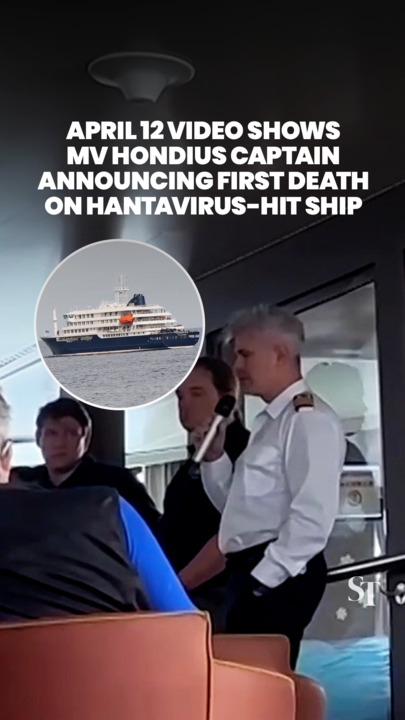 April 12 video shows the captain of the hantavirus-hit MV Hondius announcing first passenger’s death