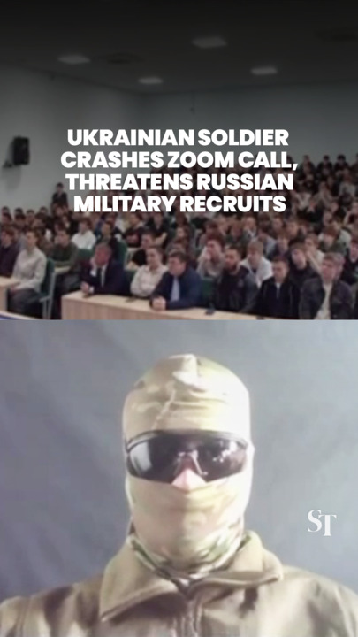 Ukrainian soldier virtually crashes Russian military recruitment Zoom call