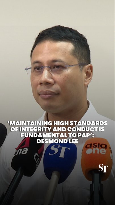 ‘Maintaining high standards of integrity and conduct is fundamental to PAP’: Desmond Lee
