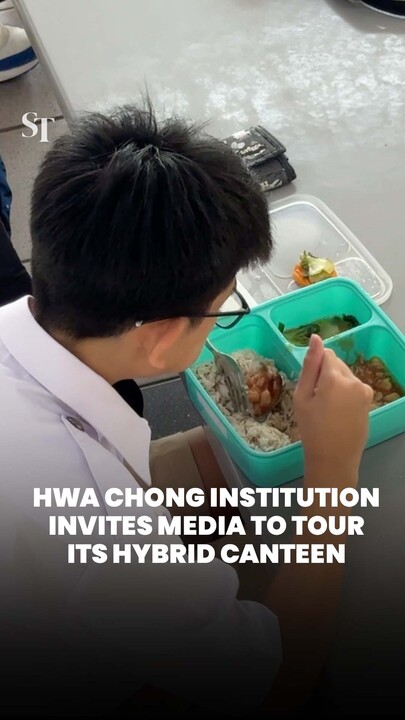 Hwa Chong Institution invites media to tour its hybrid canteen