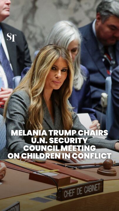 Melania Trump chairs UN Security Council meeting on children in conflict as US attacks Iran