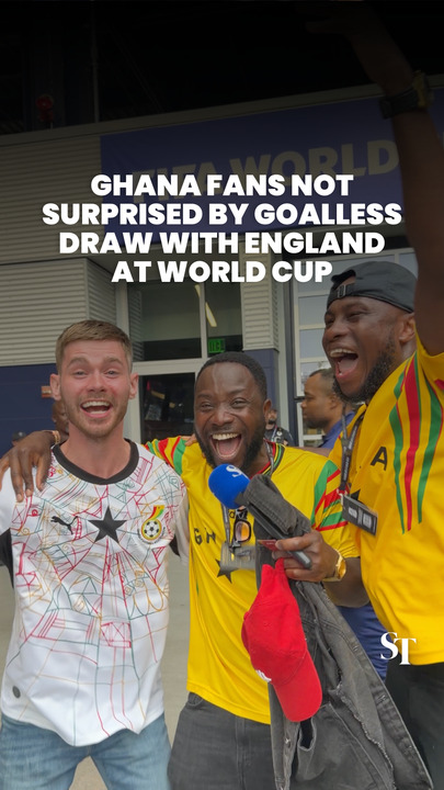 Ghana fans unfazed by goalless draw with England at World Cup