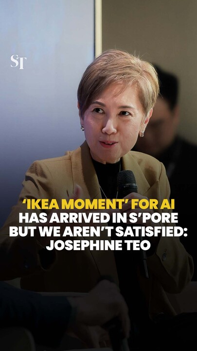 'IKEA moment’ for AI has arrived in S'pore but we aren’t satisfied: Josephine Teo
