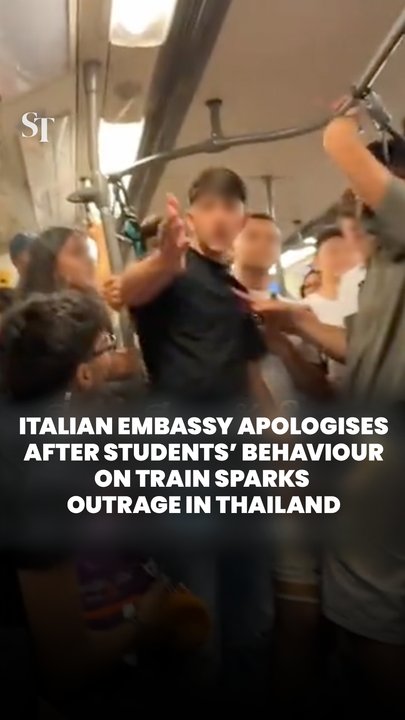 Italian embassy apologises after students’ behaviour on train sparks outrage in Thailand