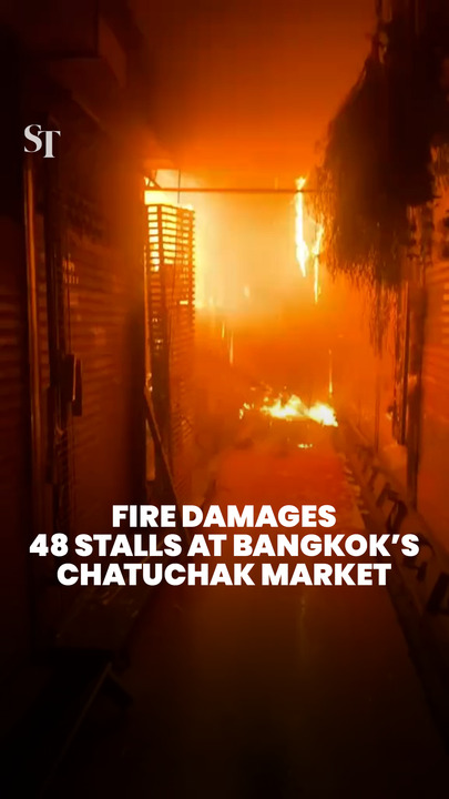 Fire damages 48 shops at Bangkok’s Chatuchak market