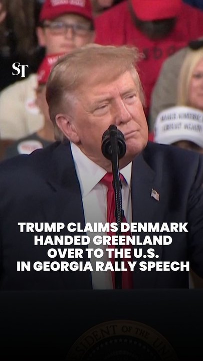 Trump falsely asserts that Denmark had given the US Greenland at a campaign rally in Georgia