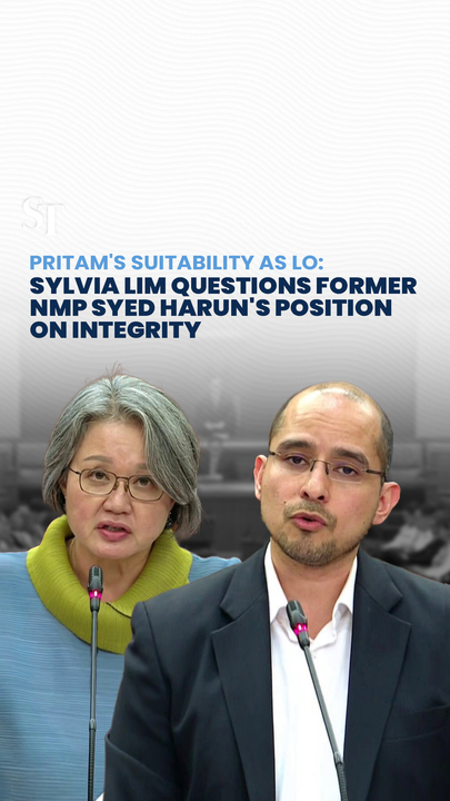 Sylvia Lim asks Syed Harun about his position on integrity after he resigned as NMP ahead of GE2025
