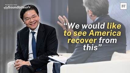 “America's standing has taken a hit”: PM Wong at the Bloomberg New Economy forum