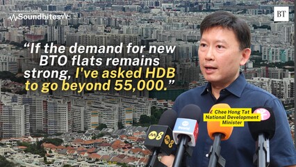 Chee Hong Tat: 55,000 BTO flats by 2027, age floor for singles, vers, HIP voting