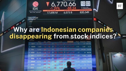 Why are Indonesian companies like Chandra Asri and GoTo being excluded from global stock indices?