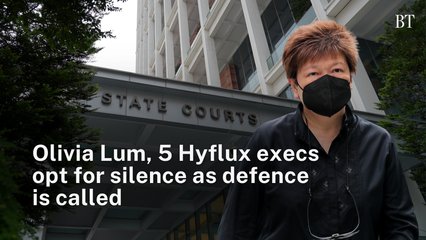 Olivia Lum, 5 Hyflux execs opt for silence as defence is called
