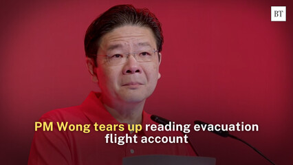 PM Wong tears up reading evacuation flight account