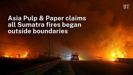 Asia Pulp & Paper claims all Sumatra fires began outside boundaries