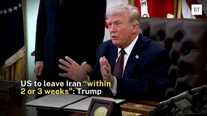 US to leave Iran “within 2 or 3 weeks”: Trump