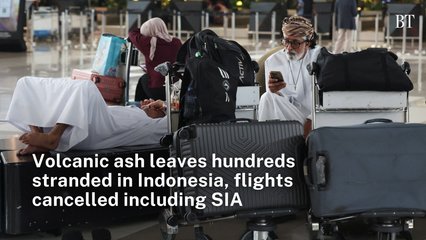 Volcanic ash leaves hundreds stranded in Indonesia, flights cancelled including SIA