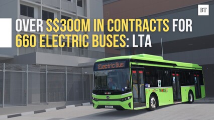 Over S$300m in contracts for 660 electric buses: LTA