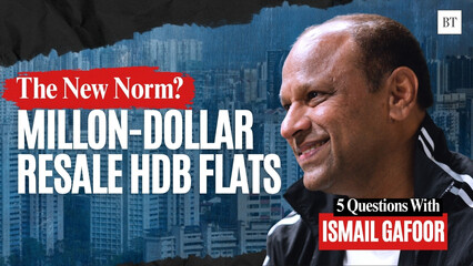 Million dollar HDBs, private property bubble? PropNex’s Ismail Gafoor shares his take | 5 Questions With Ismail Gafoor