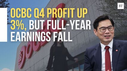 OCBC Q4 profit up 3%, but full-year earnings fall