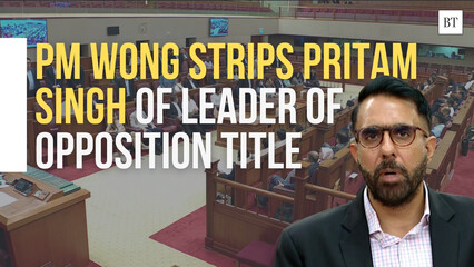 PM Wong strips Pritam Singh of Leadership of Opposition title