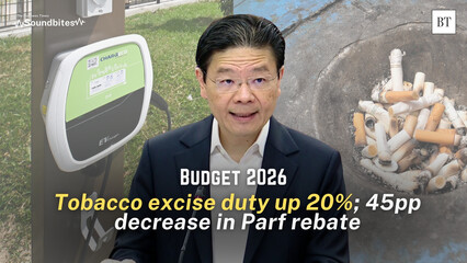 Tobacco excise duty up 20%, 45pp lower Parf rebate for cars: PM Wong