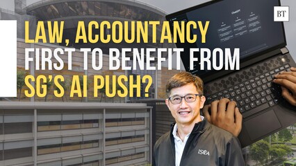 Law, accountancy first to benefit from SG’s AI push?