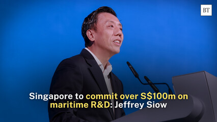 SG to commit over S$100m on maritime R&D: Jeffrey Siow