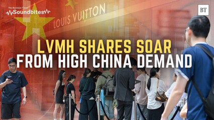 LVMH shares jump 14% as China demand revives luxury sector