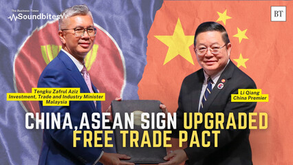 China and Asean sign upgraded free trade pact