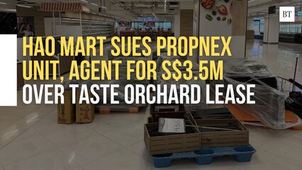 Hao Mart sues PropNex unit, agent for S$3.5m over Taste Orchard lease