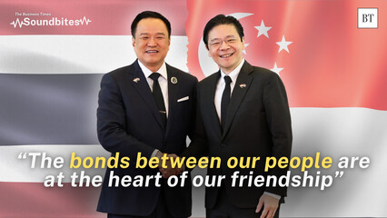 Thai PM Anutin Visit: SG, Thailand ink pacts on rice, healthcare