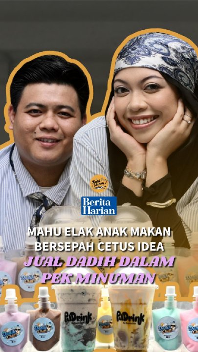 Mahu elak anak makan bersepah cetus idea jual dadih dalam pek minuman