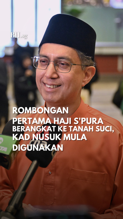 Rombongan pertama haji S'pura berangkat ke Tanah Suci, kad nusuk mula digunakan