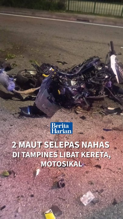 2 maut selepas nahas di Tampines libat kereta, motosikal